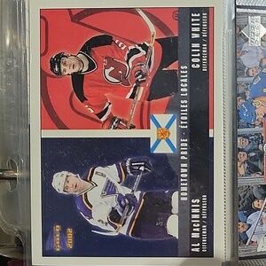 Hockey Card Al MacInnis & Colin White
